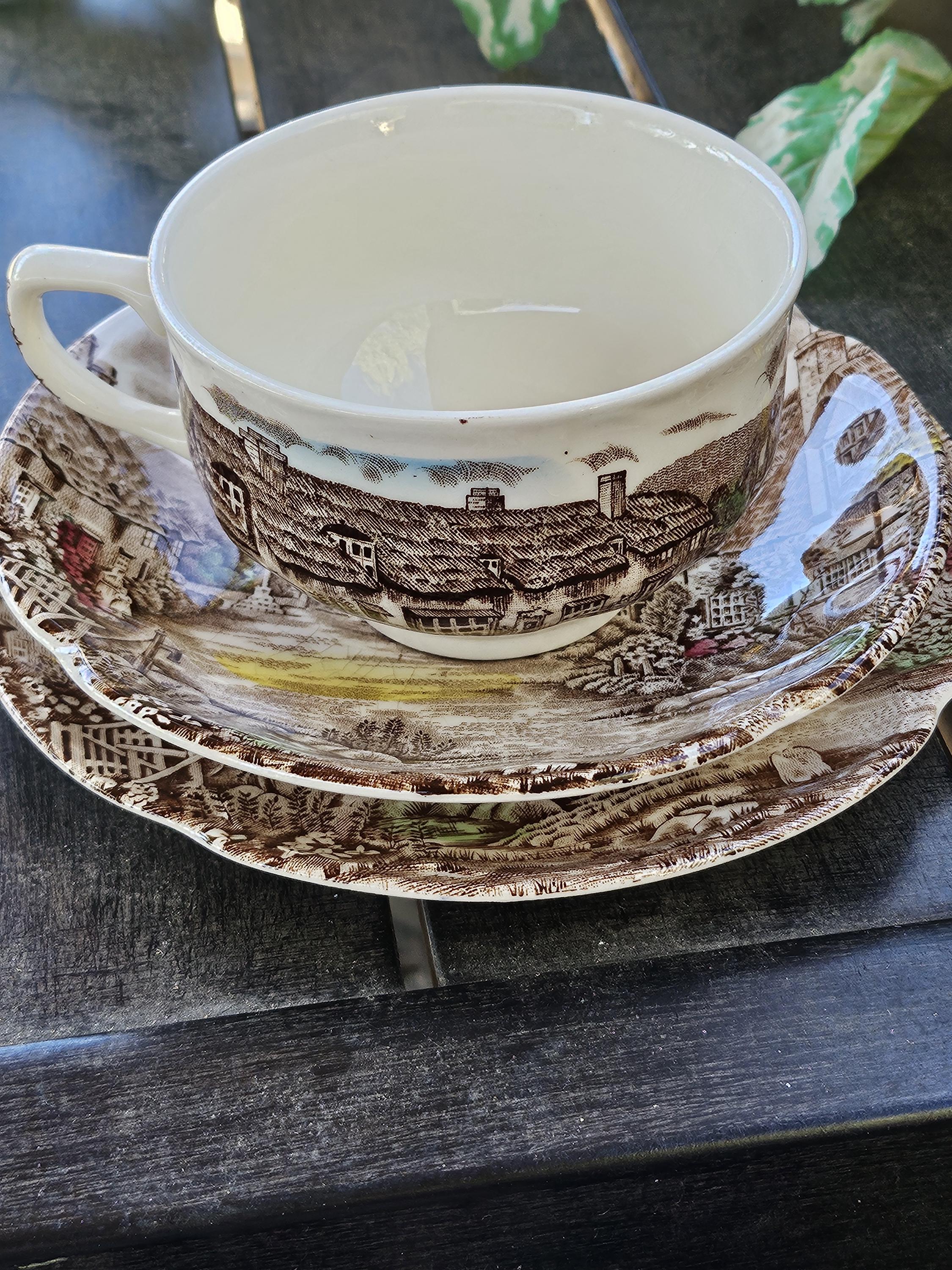Johnson Brothers Olde English Countryside Tea Cup and Saucer Trio