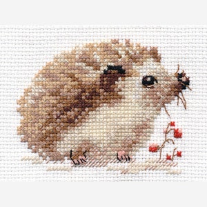 Cross Stitch Kit by Alisa- Hedgehog; cross stitch for children