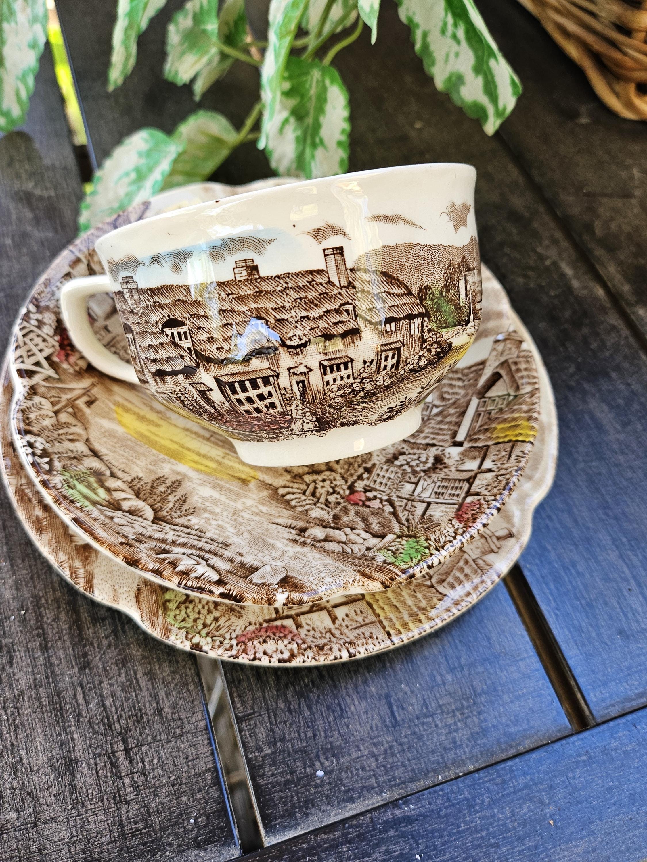 Johnson Brothers Olde English Countryside Tea Cup and Saucer Trio