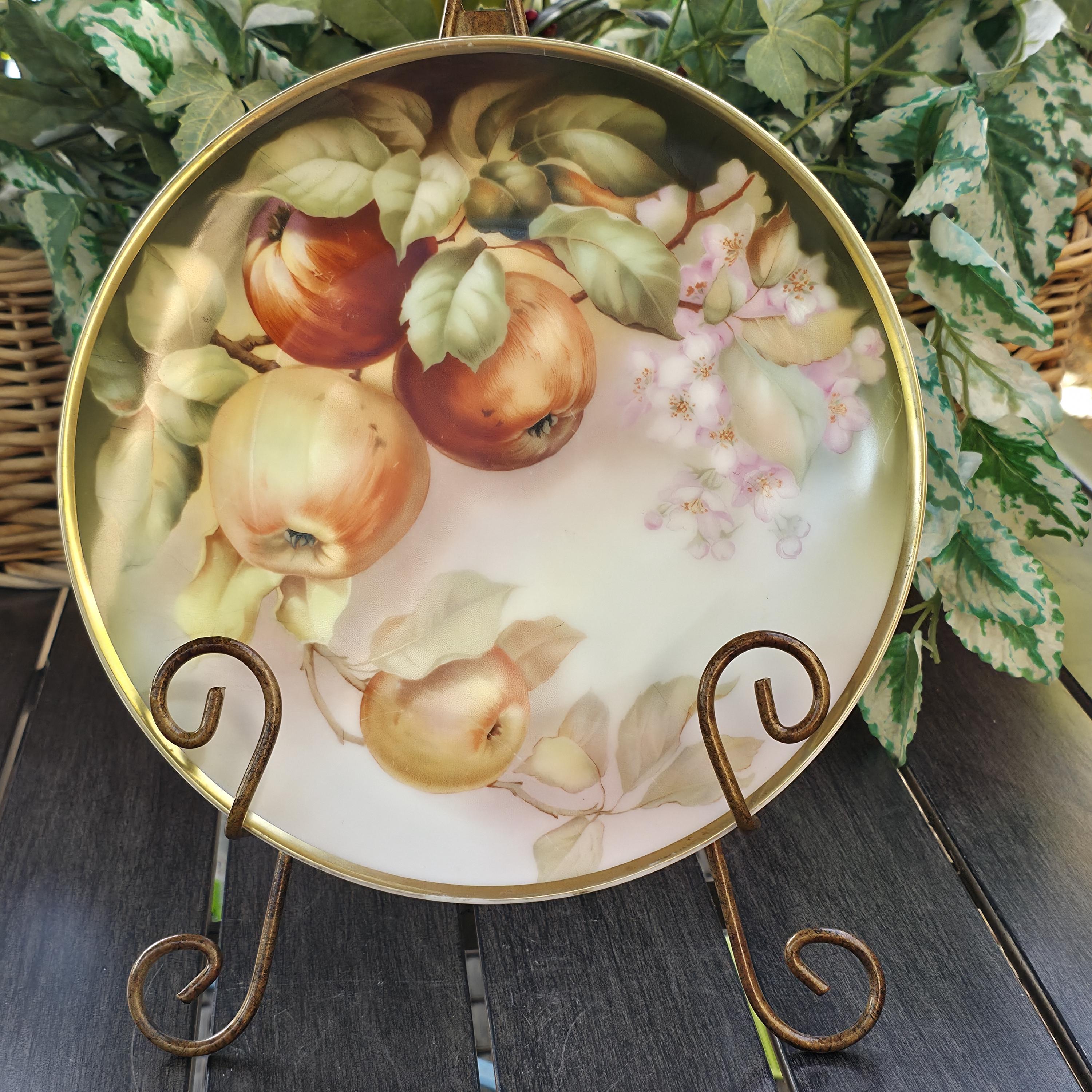 Hand Painted Fruit Plates Vintage - Etsy