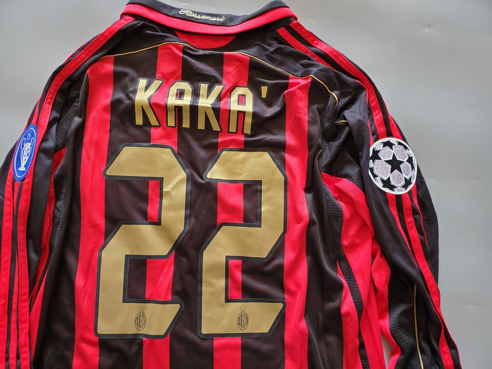 Vintage Soccer Jersey AC Milan 20062007 Home 22 KAKA Jersey Etsy