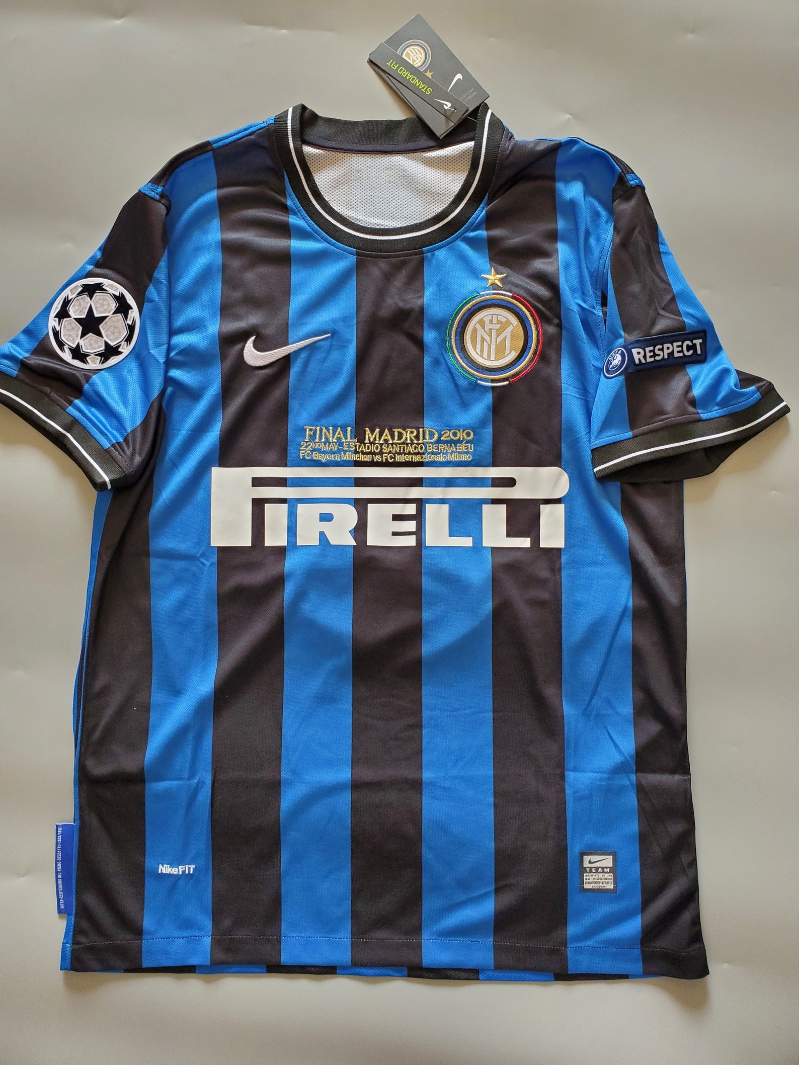 Vintage Fútbol Jersey Inter de Milán 20092010 Inicio 4 Etsy