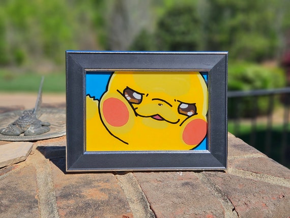 押しつぶされたピカチュウのガラス絵 - Etsy 日本