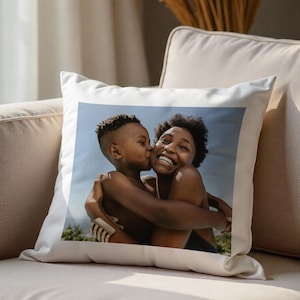 ArtPix 3D Personalized Photo Pillow Cover - Custom Cushion Case with Any Picture Print Gift - Customized Pillows with Your Loved Ones/Family