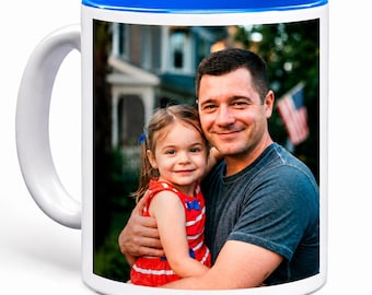 Personalized Photo Collage Coffee Mug, Custom Picture Ceramic Tea Cup