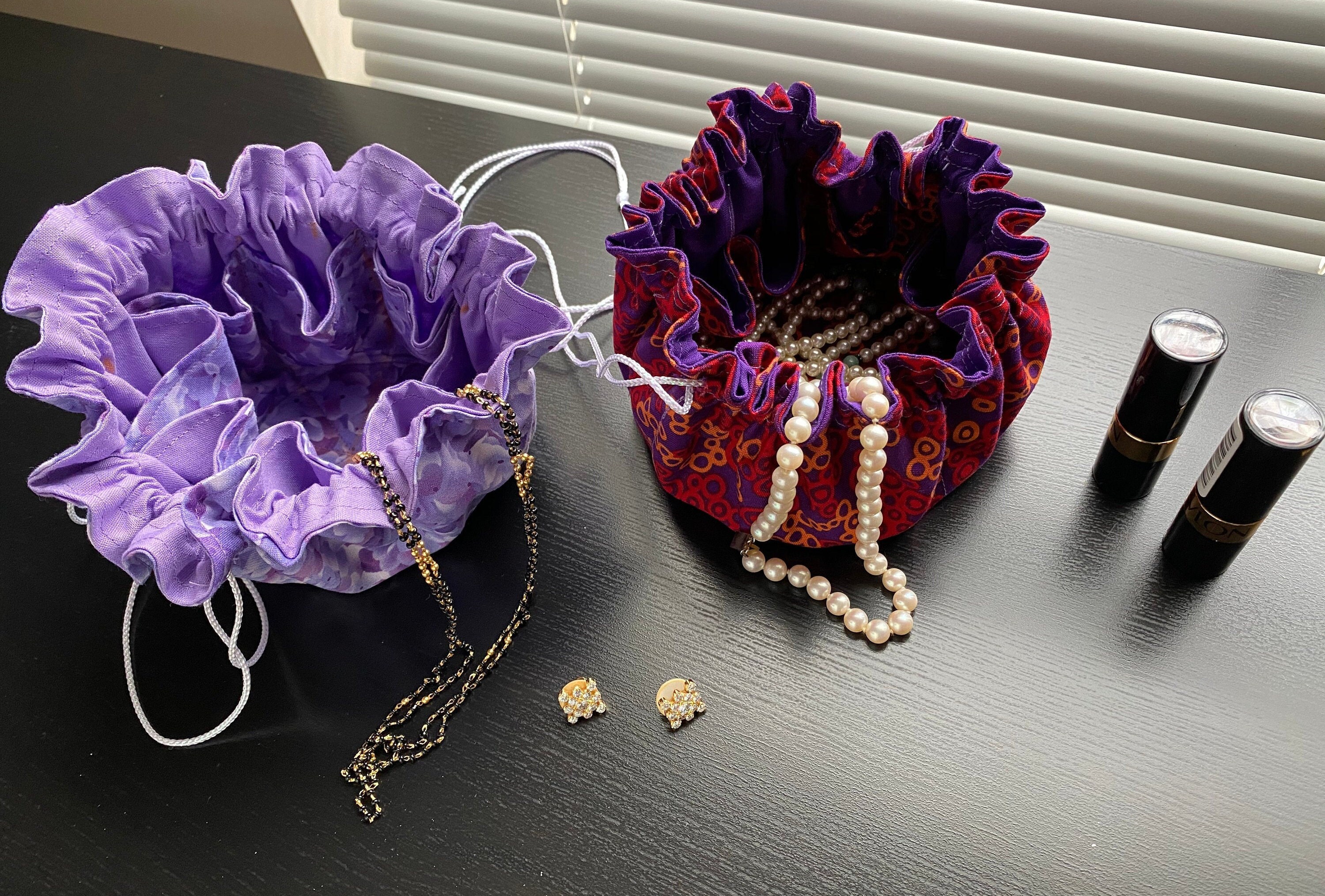 Jewelry Pouches Cloth With Drawstring Closures Etsy New Zealand