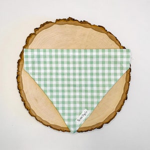Gingham Dog Bandana, Easter Dog Bandana, Over the Collar Bandana, Pet Gifts, Plaid Dog Bandana, Dog Bandana Spring, Pet Scarf Easter