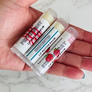 Lip butter balm, lip balm, natural lip balm, handmade lip balm, lip balm with oils
