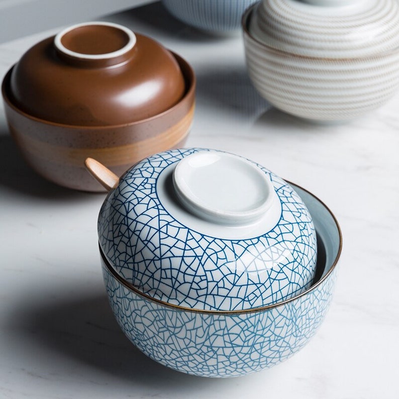 Japanese Ceramic Heatresistant Steam Bowl Steamed Egg Soup Etsy