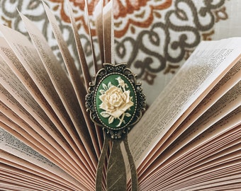 Rose Cameo Bookmark: Vintage Style Planner Page Marker