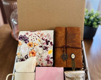 Cozy Book Lover Gift Box, Tote, Mug, & Journal Set
