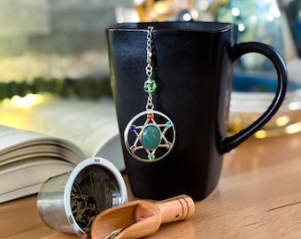 Pentagram Tea Infuser | Crystal Tea Infuser | Loose  Tea  Infuser  | Tea Steeper | Tea Maker | Tea Accessory