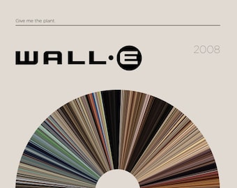 Wand-E | Movie Barcode Poster — Print, Filmposter, Retro, Wandkunst, Minimalistisch, Vintage, Dekor