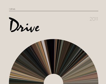 Drive | Movie Barcode Poster — Print, Movie Poster, Retro, Wall Art, Minimalist, Vintage, Decor