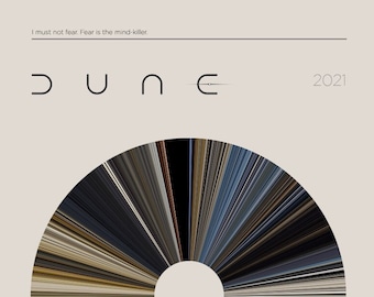 Dune | Movie Barcode Poster — Print, Movie Poster, Retro, Wall Art, Minimalist, Vintage, Decor