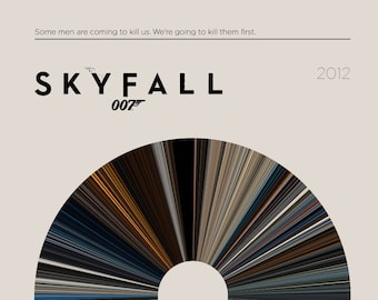 Himmelfall | Movie Barcode Poster — Print, Filmposter, Retro, Wandkunst, Minimalistisch, Vintage, Dekor