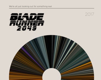 Klingenläufer 2049 | Movie Barcode Poster — Print, Filmposter, Retro, Wandkunst, Minimalistisch, Vintage, Dekor