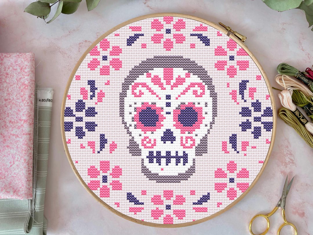 Sugar Skull Cross Stitch Pattern / Instant PDF Download - Etsy