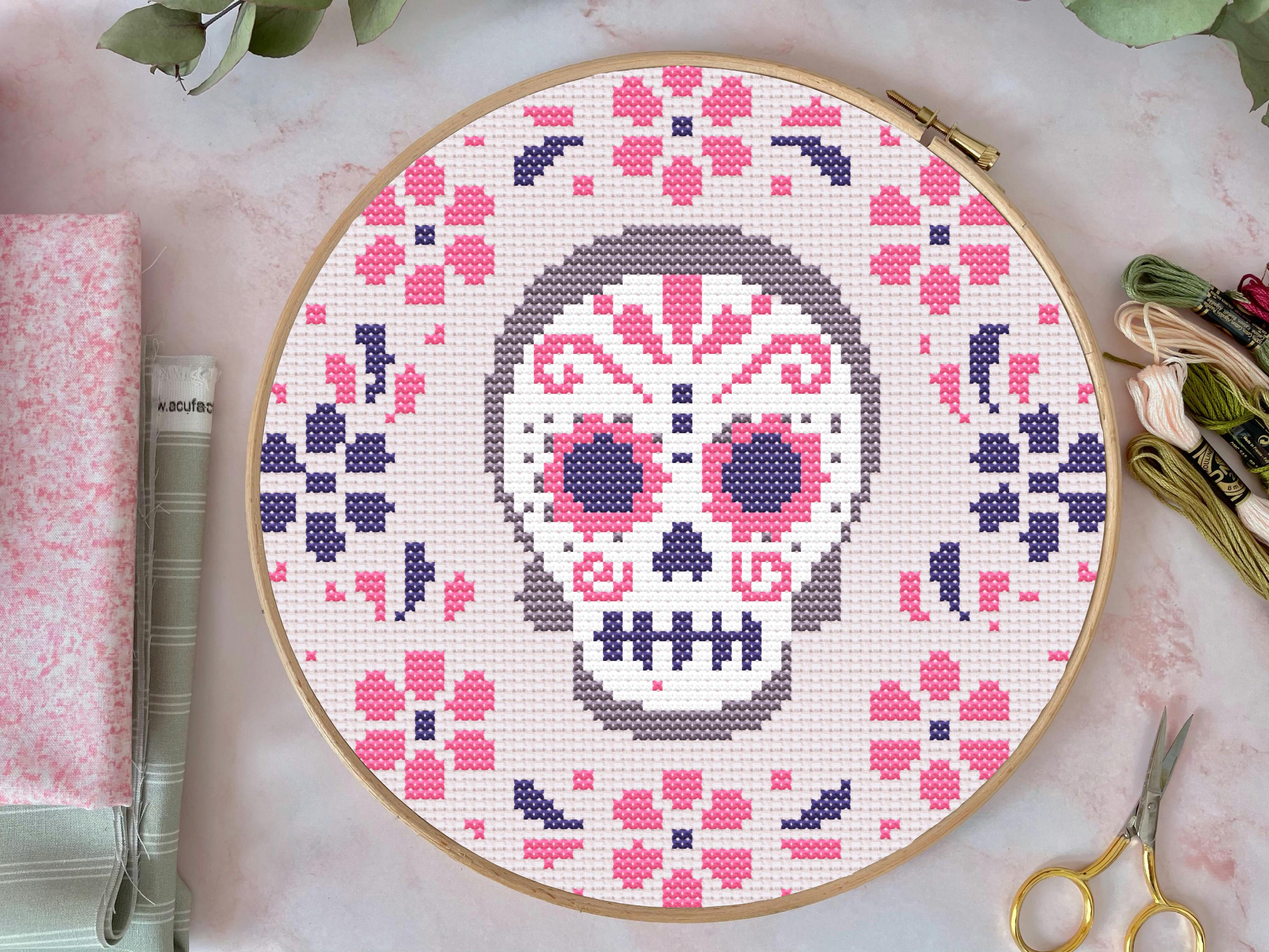 Sugar Skull Cross Stitch Pattern / Instant PDF Download - Etsy
