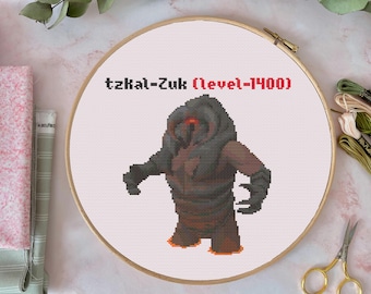 TzKal-Zuk Cross Stitch Pattern / Instant PDF Download