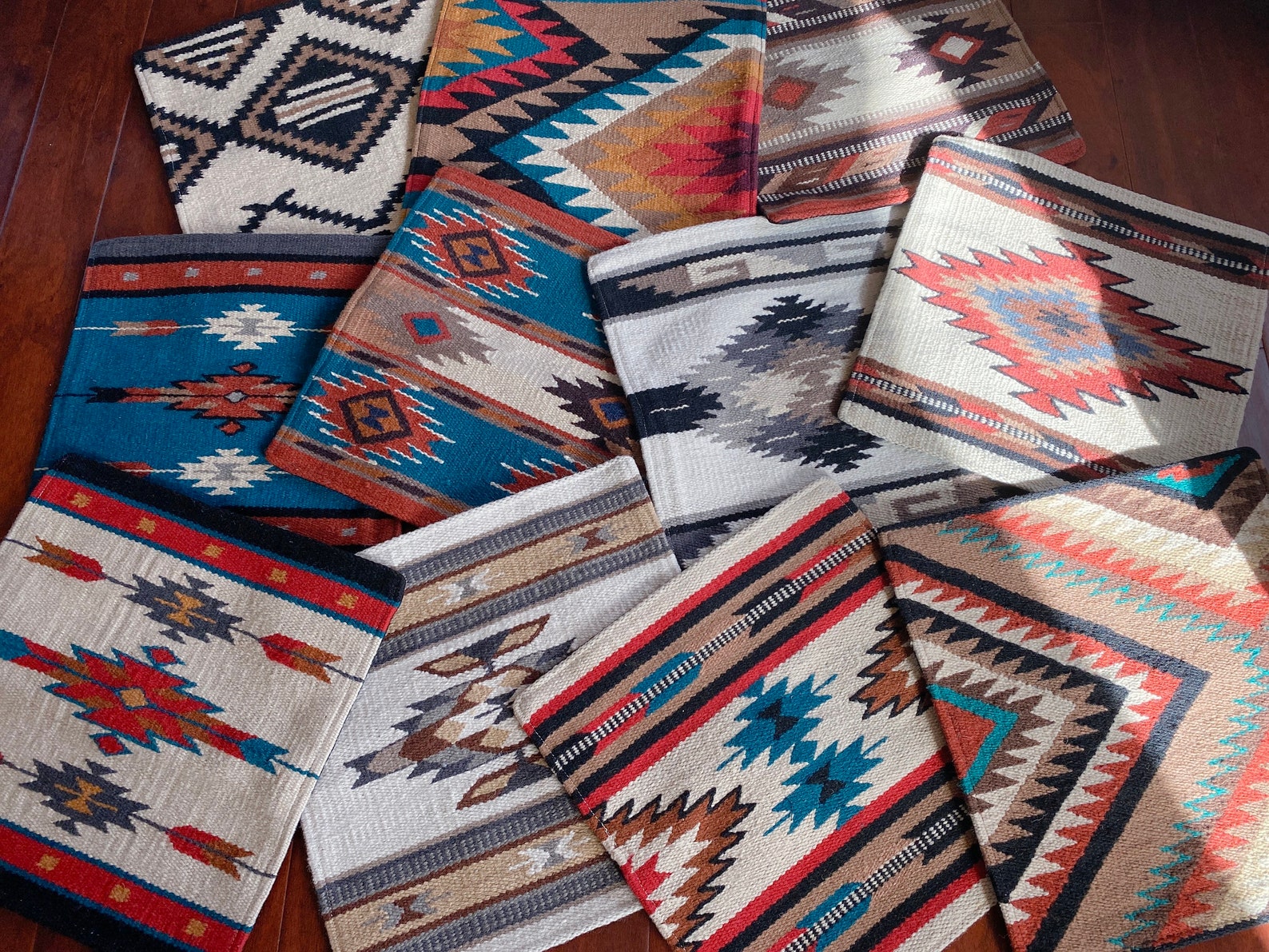 Pair 18 Zapotec Pillows. Southwest Throw Pillows. Wool Aztec Etsy