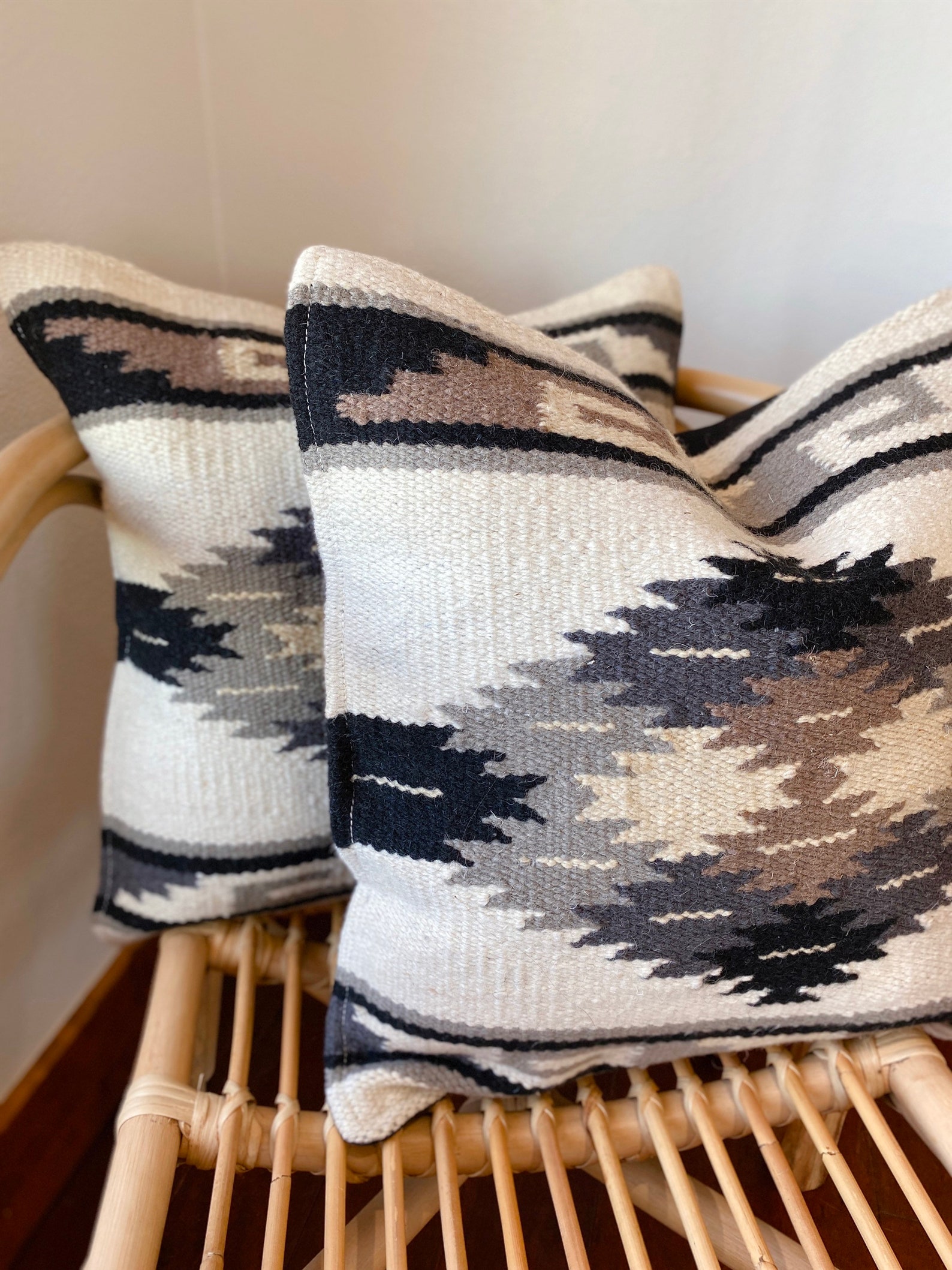 Pair 18 Zapotec Pillows. Southwest Throw Pillows. Wool Aztec Etsy
