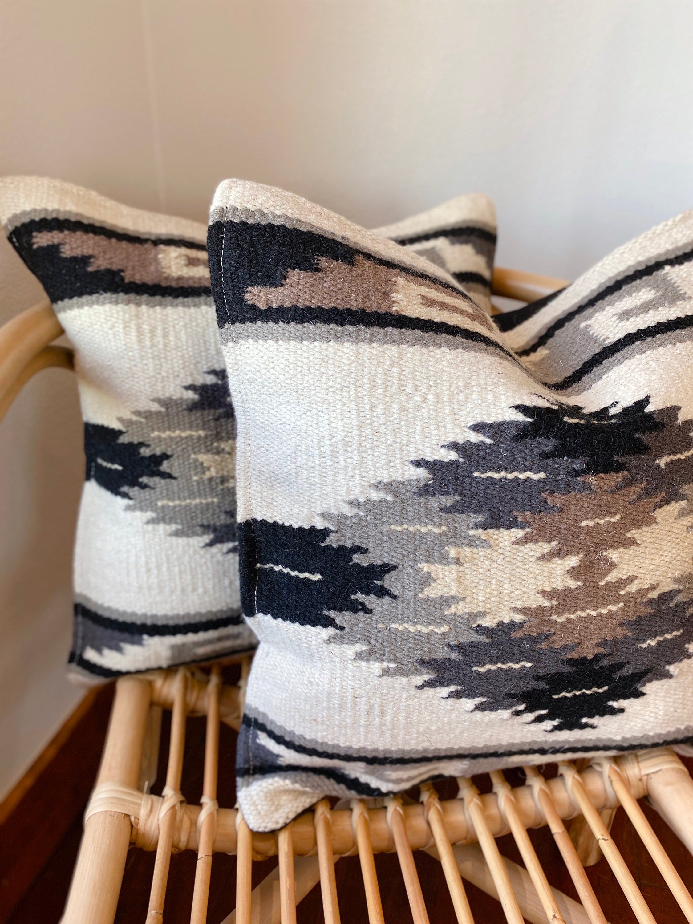 Pair 18 Zapotec Pillows. Southwest Throw Pillows. Wool Aztec Etsy