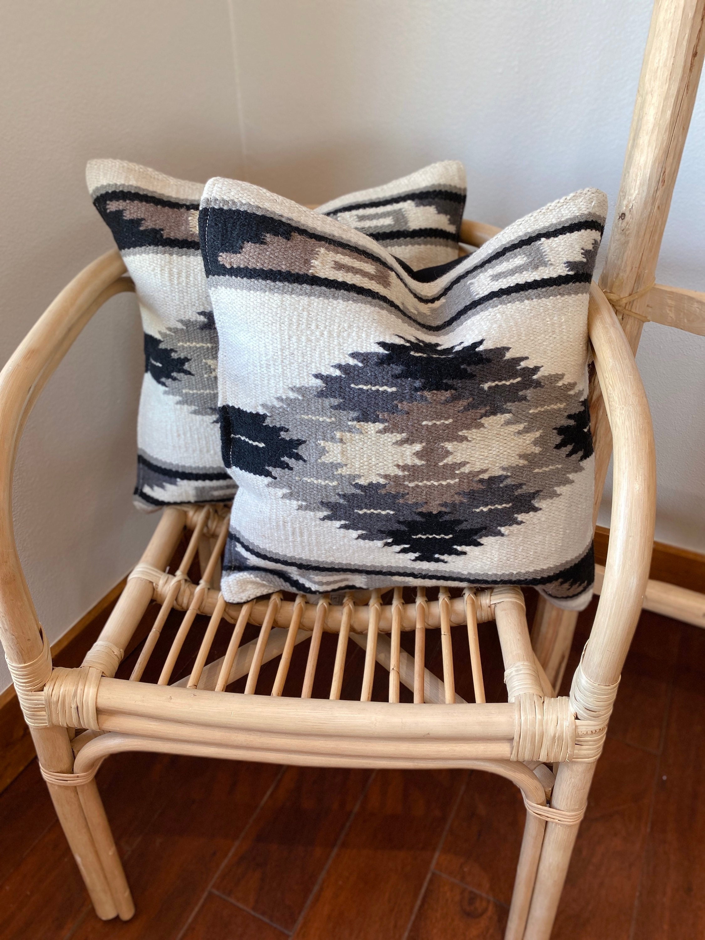 Pair 18 Zapotec Pillows. Southwest Throw Pillows. Wool Aztec Etsy