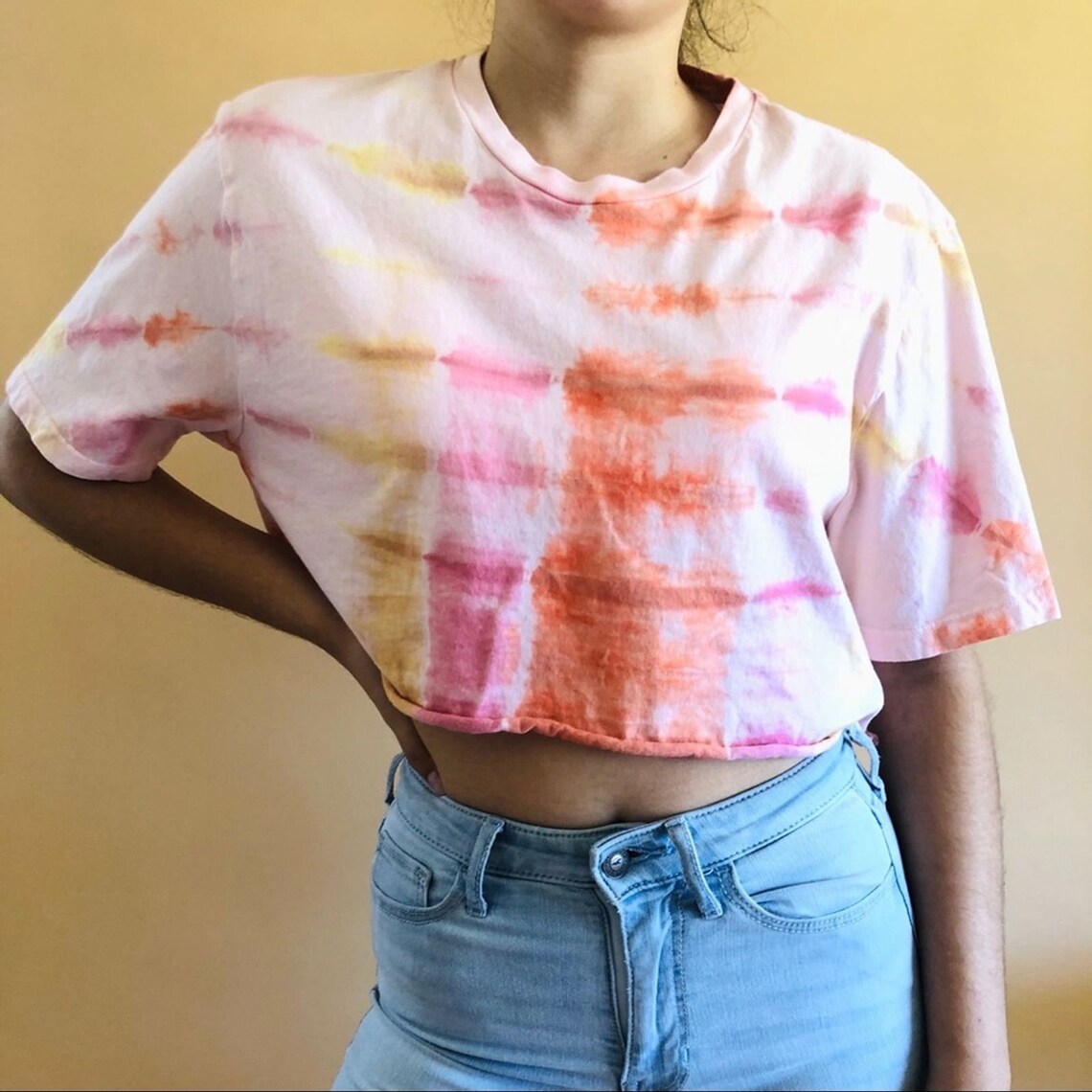 Custom Tie Dye Wpmen's Crop Top S/M Etsy