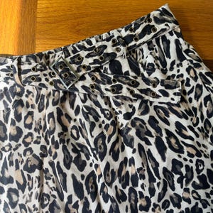 NWT Small Cheetah Print Y2K Belted Mini Skirt