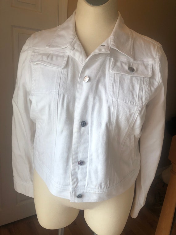 Ralph Lauren White BomberStyle Jacket Gem