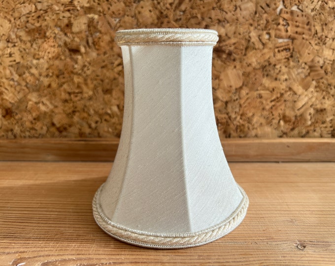Vintage Lampshade for Sconces Fabric Shade With Clip on Inserts Danish