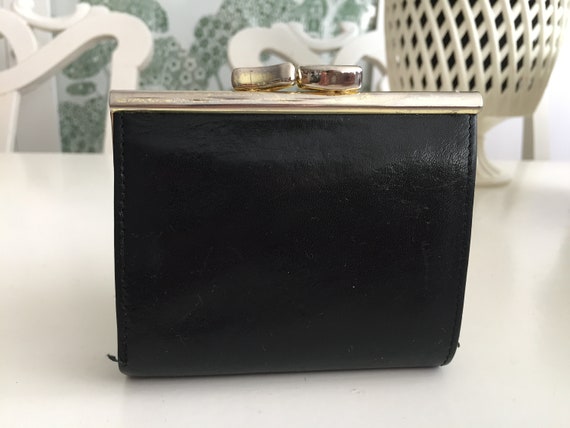 Vintage Purse Wallet | Black Real Leather Purse |