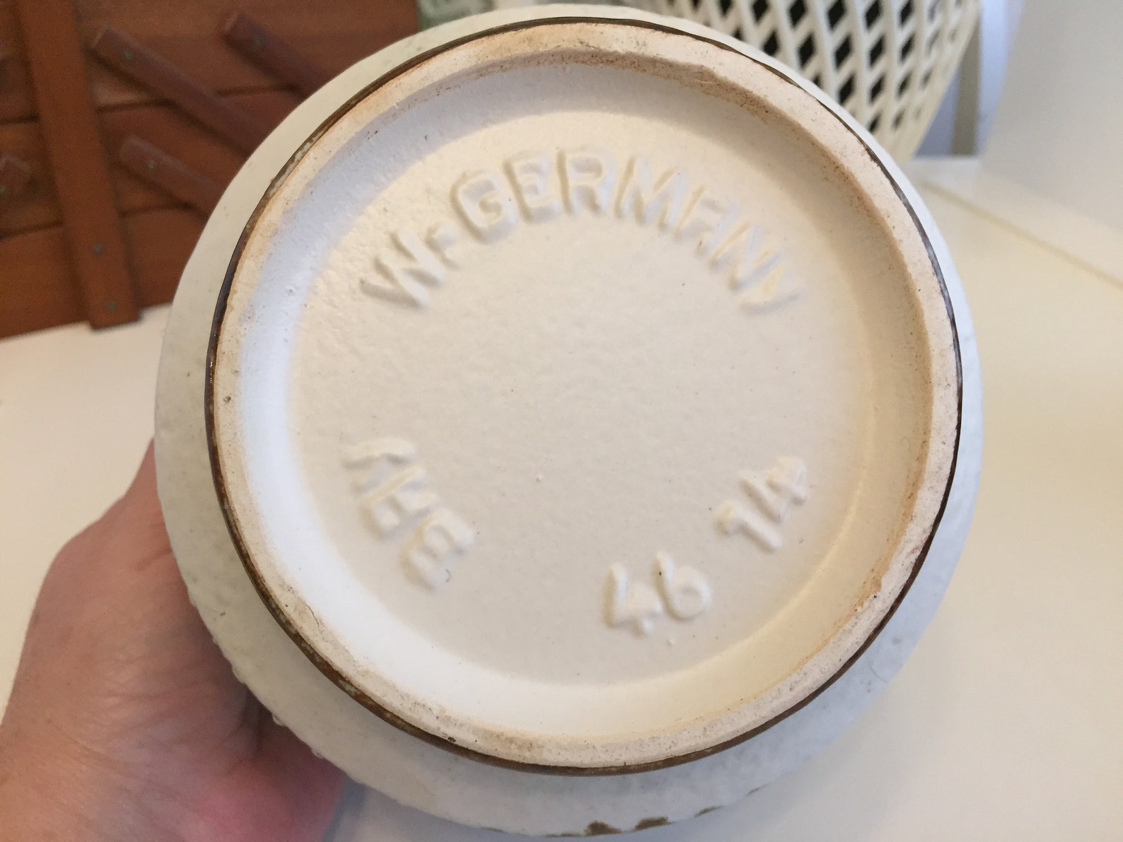 Vintage West Germany Planter BAY 46 14 Flower Pot Etsy