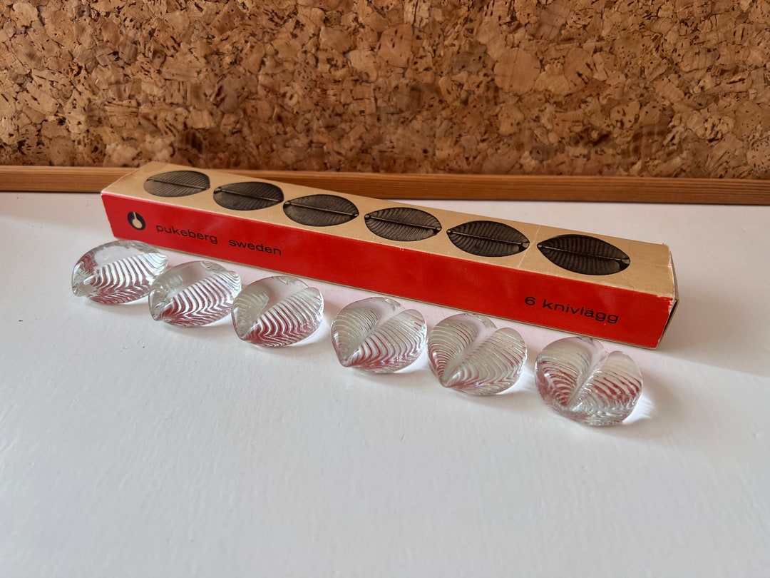 Pukeberg Knife Rests | Set of 6 Pieces in the Original Box | Sweden ...