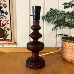 Vintage Table Lamp | Handcrafted Danish Mid Century Modern Light | Nordic Home Interior