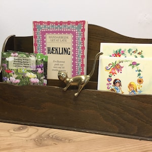 Organizador de cartas vintage / Portacartas grande de madera / Soporte para correo / Almacenamiento fijo / Estilo bohemio chic / Estilo escandinavo vintage