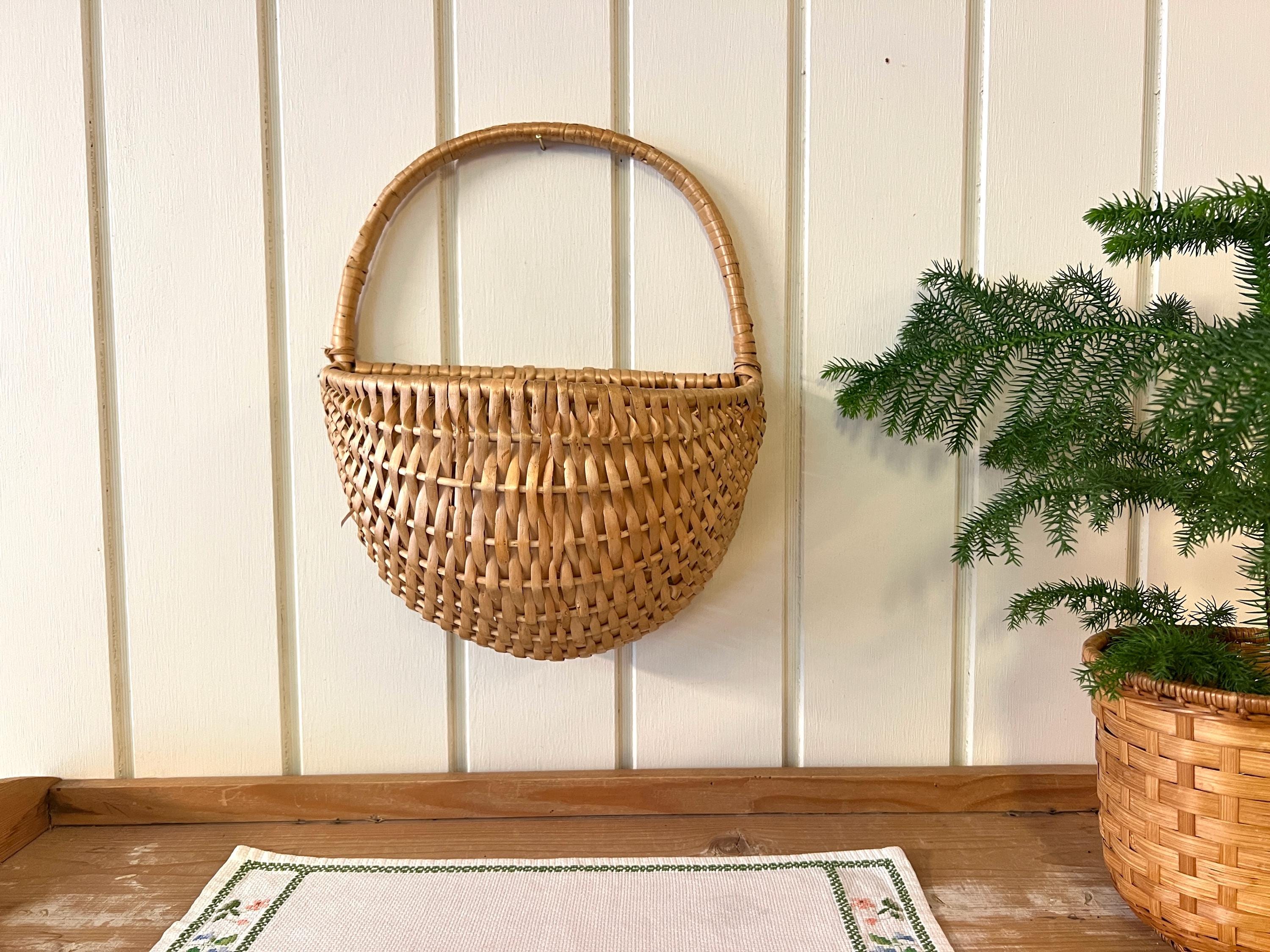 FACULX Panier Mural Suspendu En Jute Bohème – Lot De Paniers Goutte D'Eau Pour Légumes, Ail, Oignons, Décoration Cuisine & Maison