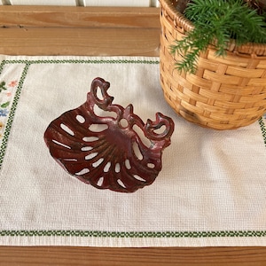 Vintage Cast Iron Soap Dish | Rustic Primitive Farmhouse Decor | Shabby Chic | Country Home | Cottage Kitchen Decor