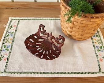Vintage Cast Iron Soap Dish | Rustic Primitive Farmhouse Decor | Shabby Chic | Country Home | Cottage Kitchen Decor