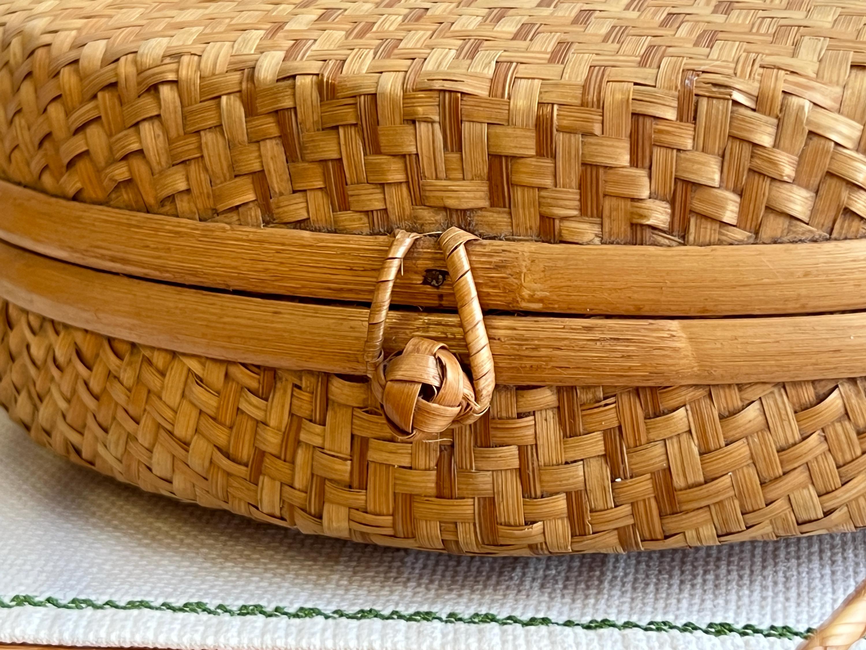Bambus Runde Geldbrse | Weave Schulter Handtasche | Wunderschne 1950er  Jahre Japan handgefertigte Tasche | Boho Vintage Artikel - Etsy.de
