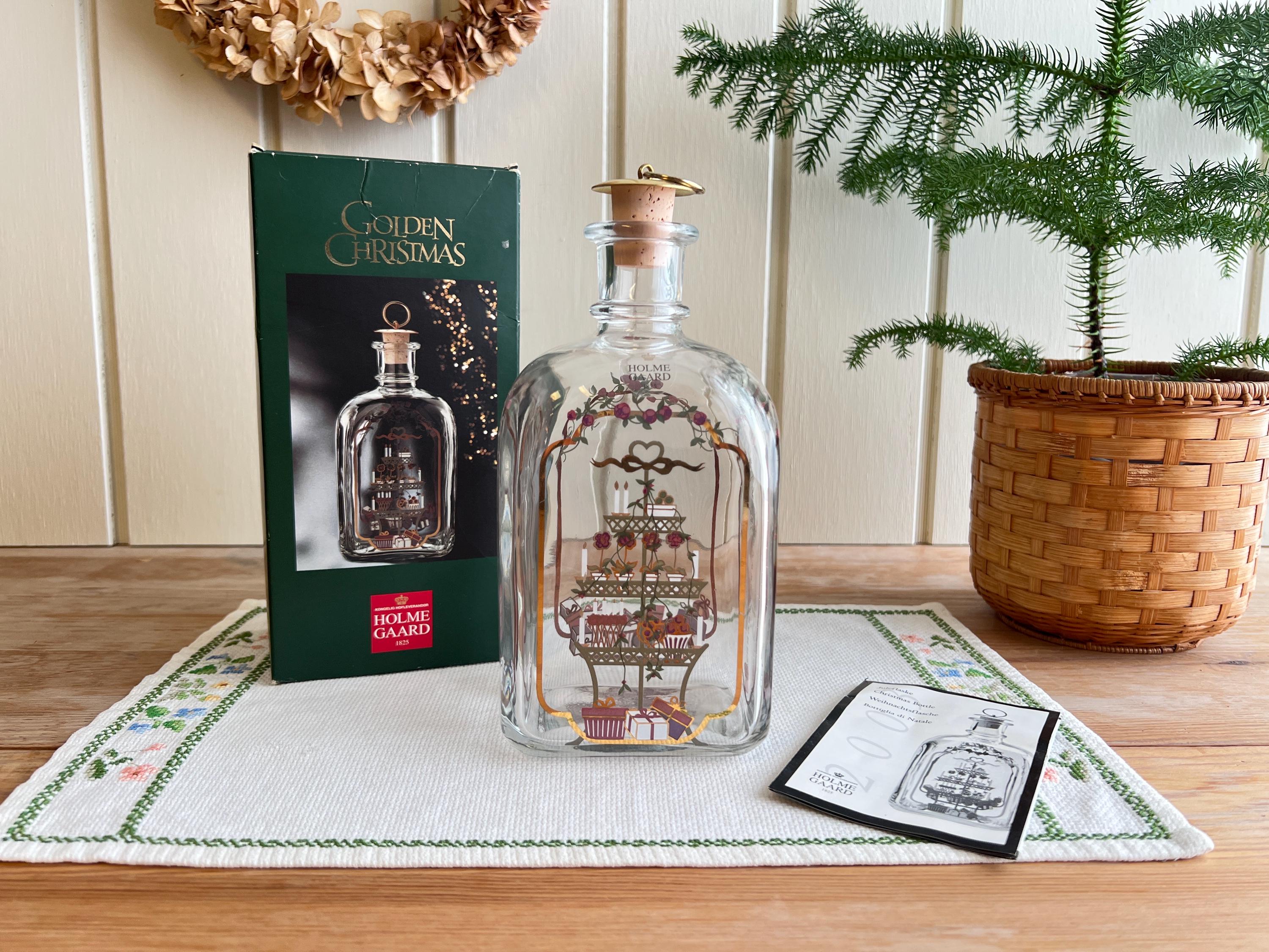 Holmegaard Christmas Bottle - Etsy