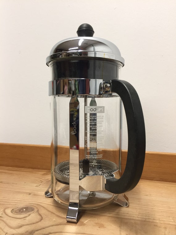 BLACK 3 CUP CAFETIERE COFFEE PLUNGER COFFEE MAKER FRENCH PRESS PLASTIC  GLASS MIX