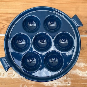 Vintage Copco Pan for Æbleskiver / Pan Cake Balls | Michael Lax 1960s Design | Danish Enamel Coated Cast Iron Cookware