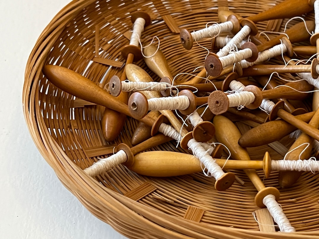 24 Vintage Bobbin Lacemaking Tool Traditional Lace Making Handicraft