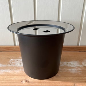 Rosendahl Grand Cru | Design : Erik Bagger | Seau à glace élégant en acier brossé et noir