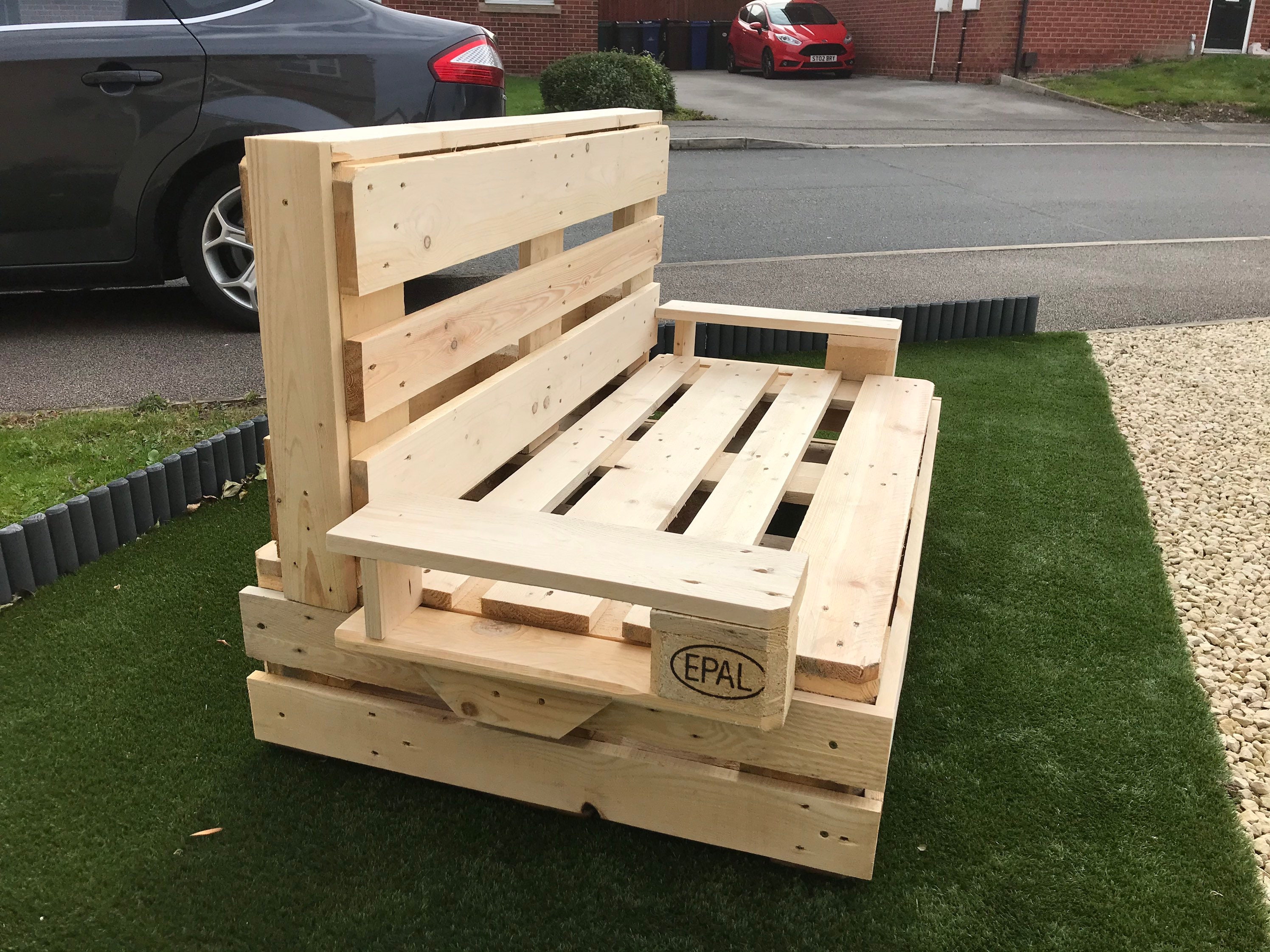 Upcycled Euro Pallet Furniture. Sofa Bench Etsy UK