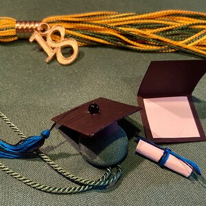 Miniature Graduation Cap and Diploma - Etsy