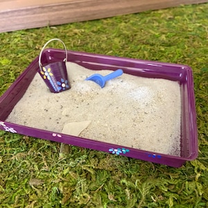 Miniature Sandbox with Pail/Shovel