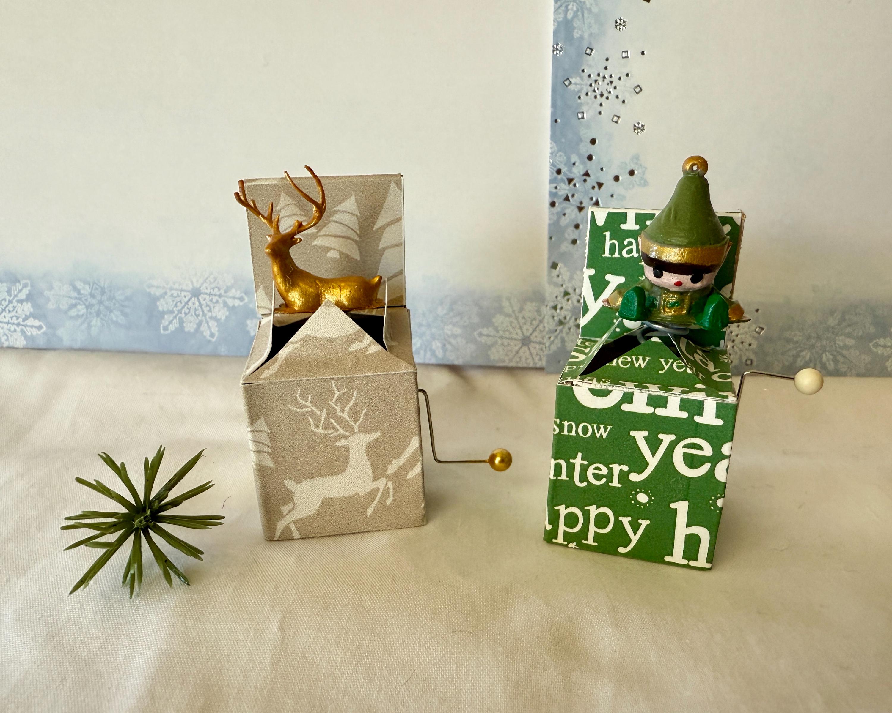 Miniatura Per Casa Delle Bambole ~ Giocattolo Jack In The Box - Foto 8